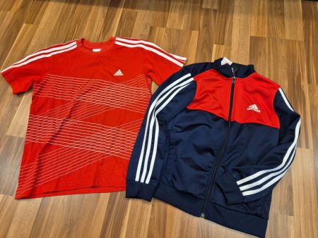 Adidas Trainings - Jacke & Shirt - Gr. 140 K33
