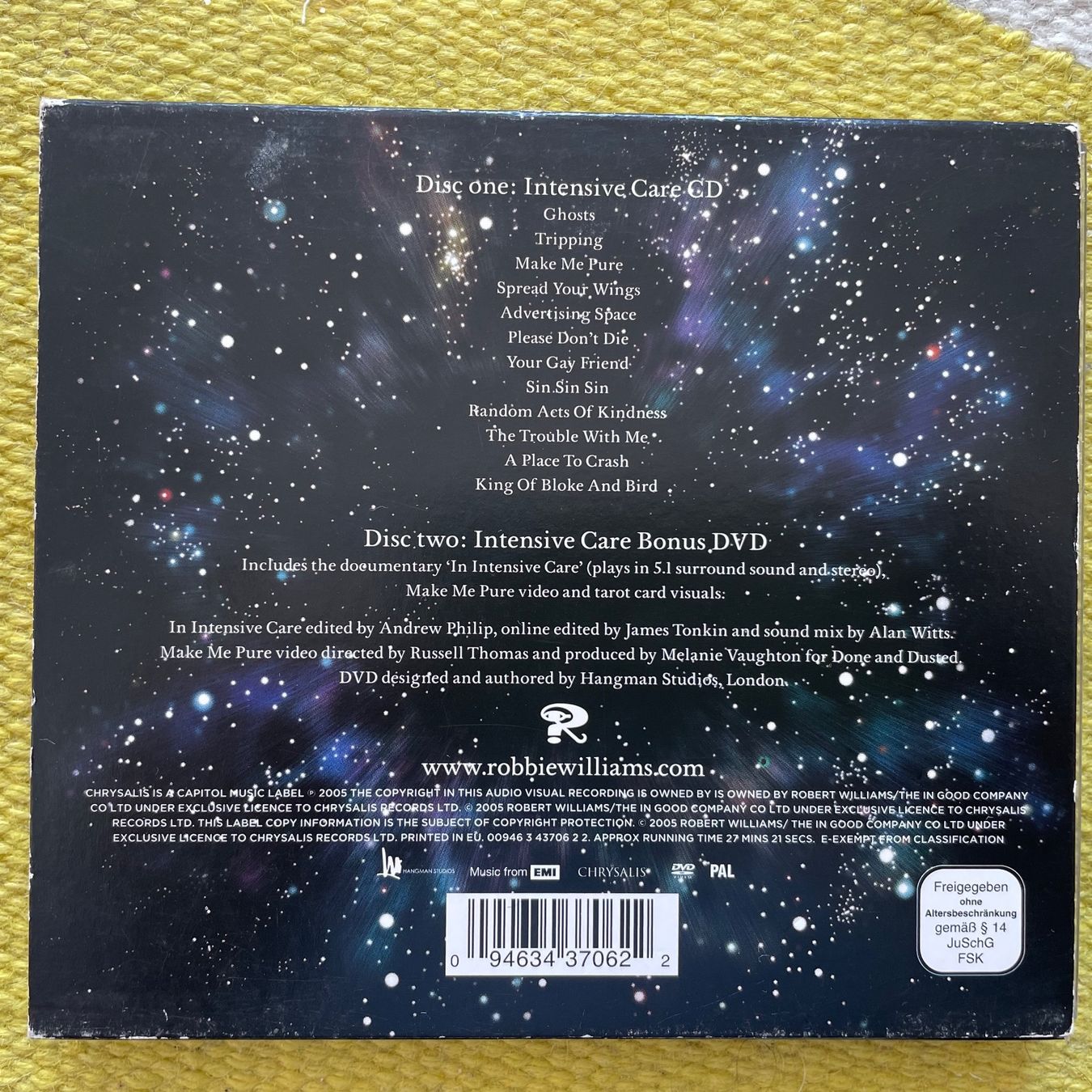 CD: ROBBIE WILLIAMS-CD+DVD SPECIAL EDI INTENSIVE CARE – Usato da Rorschacherberg venduto da CD-Roli 1