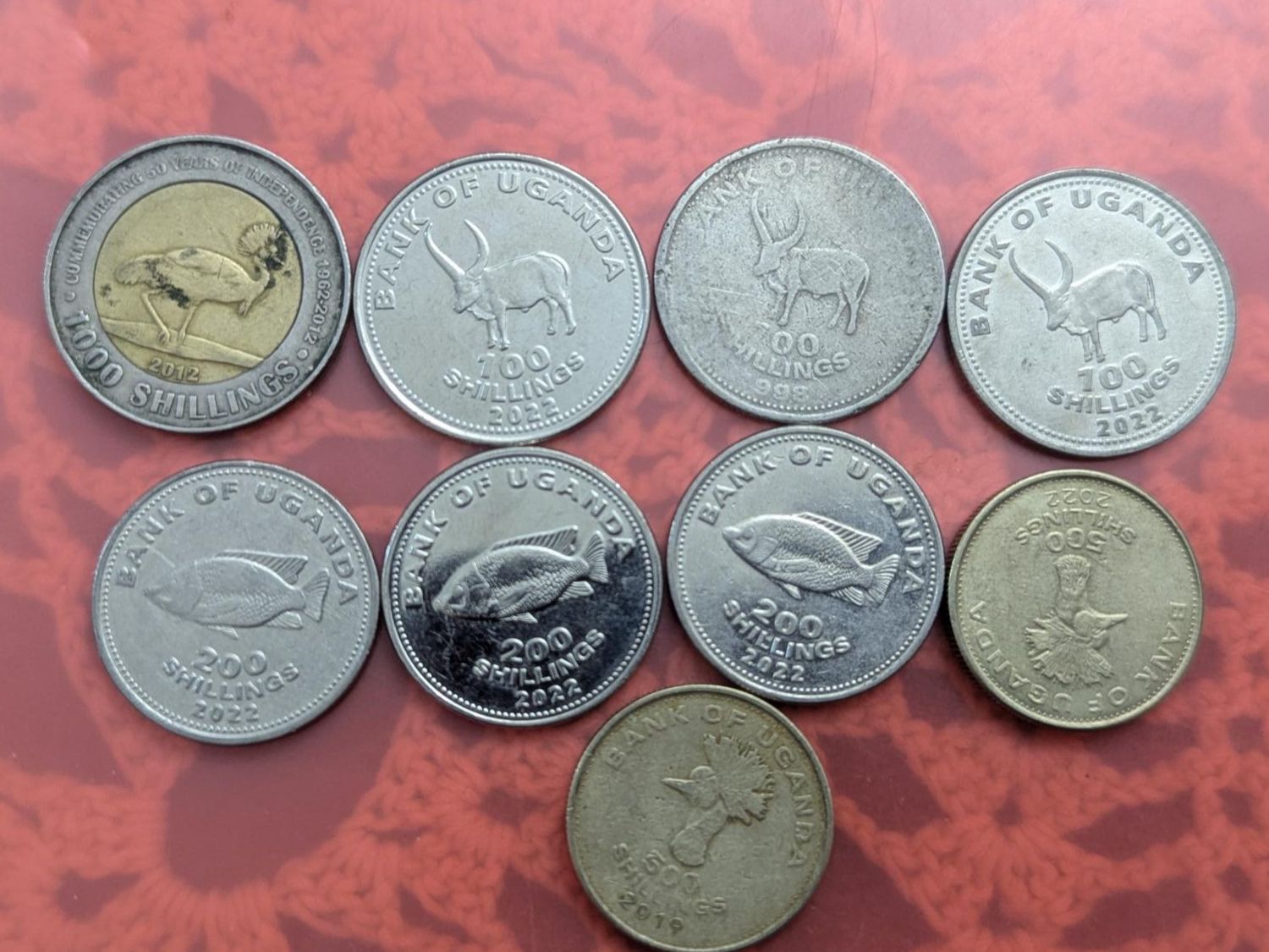 Alle Münzen: Uganda circulating coins,delivery mi September – Gebraucht aus Porrentruy von jmbechir 1
