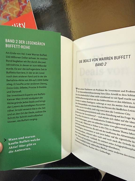 Libri: Die Deals von Warren Buffett  Vol.2 – Usato da Zürich venduto da Leah_Mastro 1