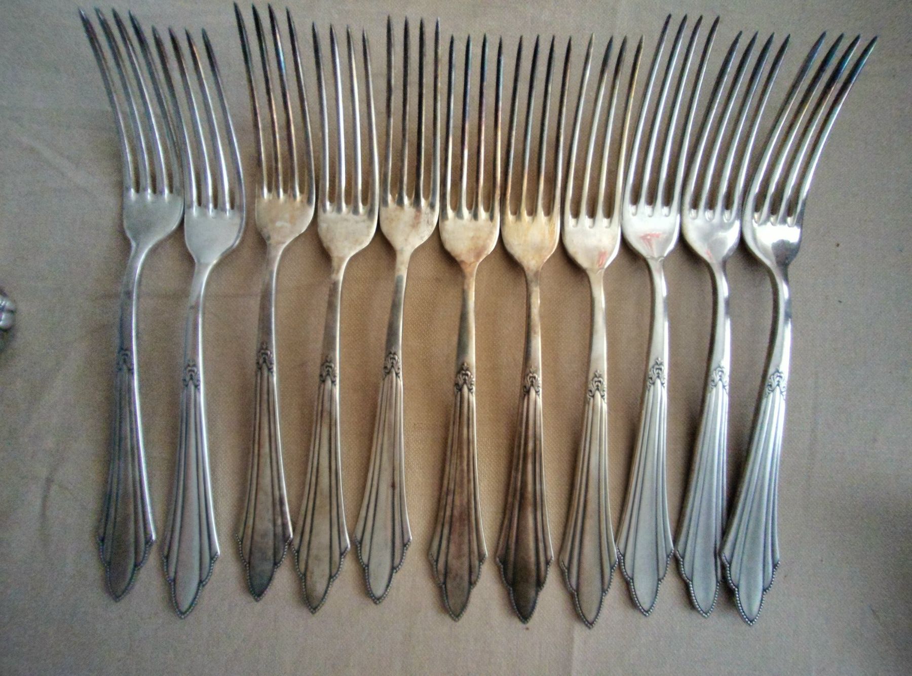 WMF Set di posate: WMF 900 Fächermuster Besteck Teile Silber 90er – Usato da Matzingen venduto da Clie42 1