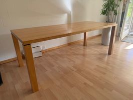 Massiver Esstisch Birke – 4 cm Vollholzplatte – 200 × 90 cm