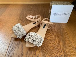 Neosens 3073C Lederblumen Deko,beige Gr.37
