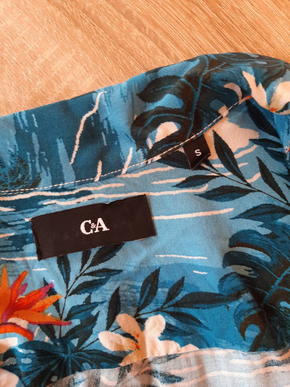 C&A Camicie: gemustertes Herren Kurzarm-Hemd, Grösse S – Usato da Martina venduto da migrol06 1