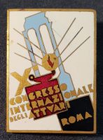 GG041 - Alte Brosche Int. Kongress Kunstgeschichte Arte ROMA