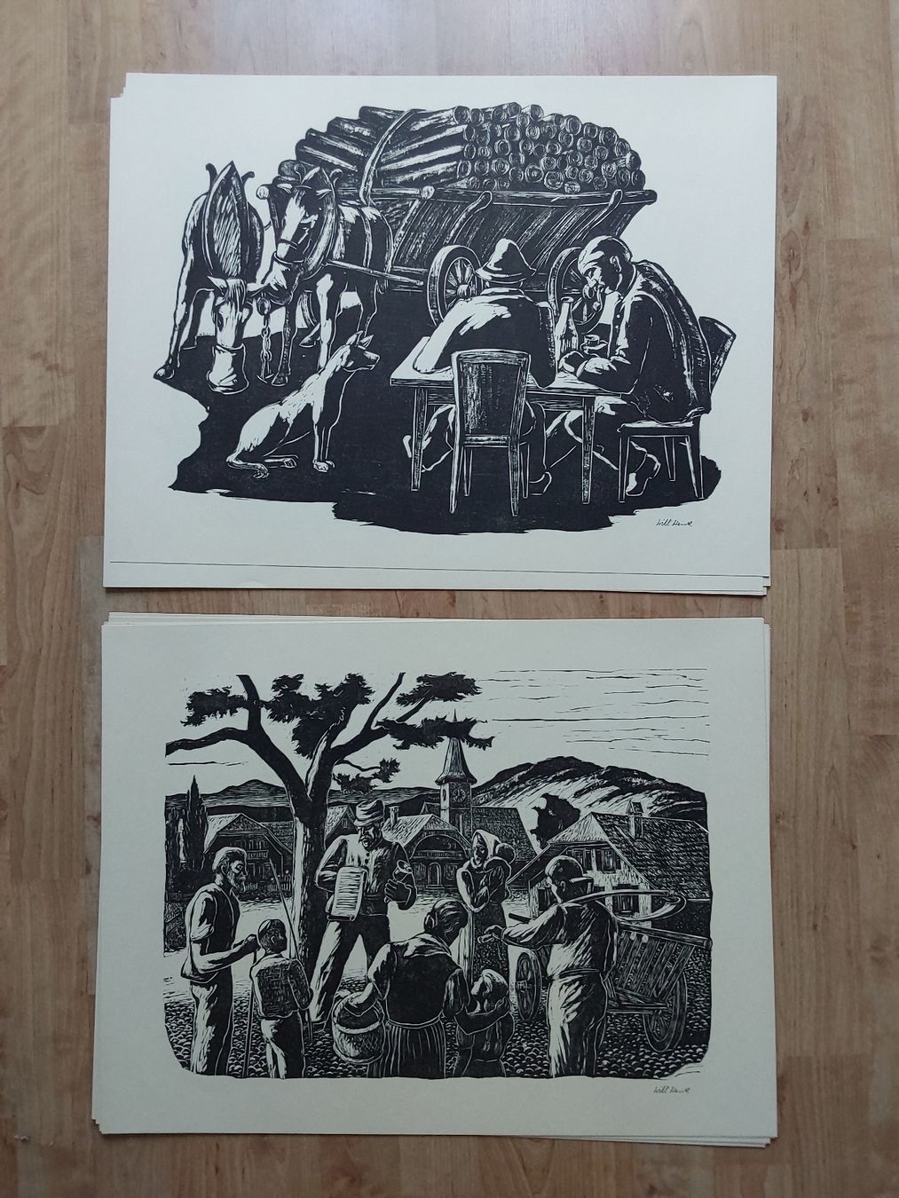 Posters & Illustrations: Willi Wenk. vollständig Mappe.Bilder 44x57cm. – D'occasion à Steinach par Chilli1957 5