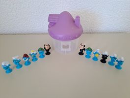 Maisonnette à Schtroumpfs (Schlumpf, Puffi) +12 figurines