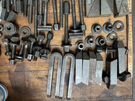 Spanneisen Amf Pratzen Treppenklötze Spannschrauben M12 14mm