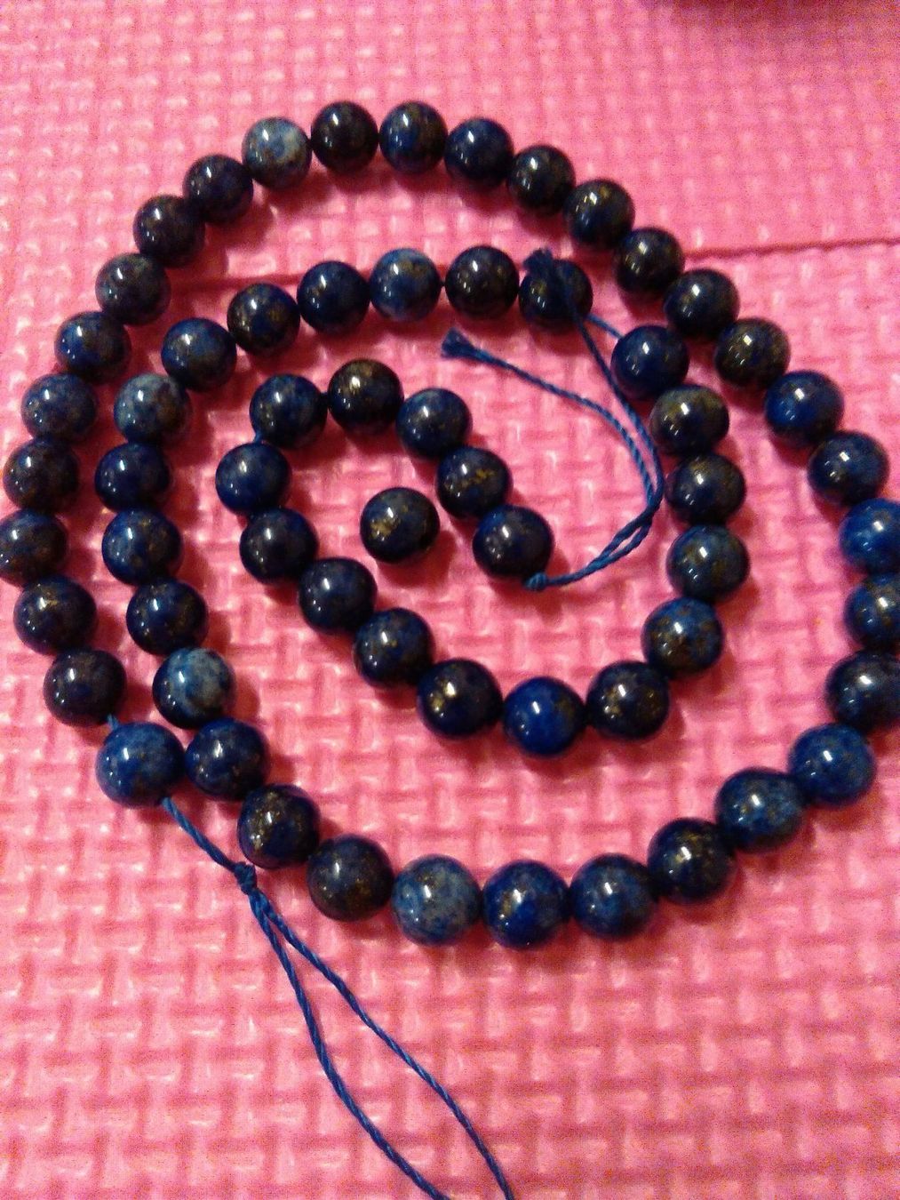 Catenine: STRAND LAPISLAZULI;;BLAU UND WEISS – Nuovo (secondo la descrizione) da Basel venduto da bijoutrie_4