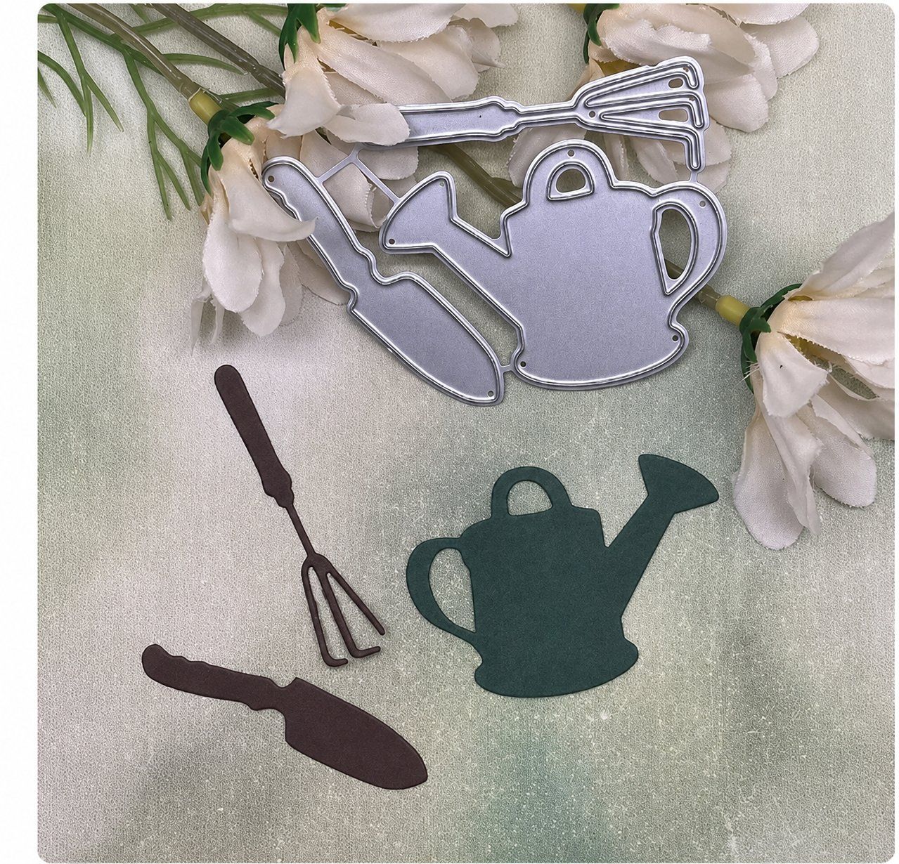 Schablonen: Neues Set Stanzschablonen Gartenwerkzeug – Neu und originalverpackt aus Effretikon von wenuss 2
