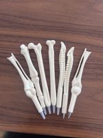 Kugelschreiber Set Knochen Design 6 Stück gebraucht