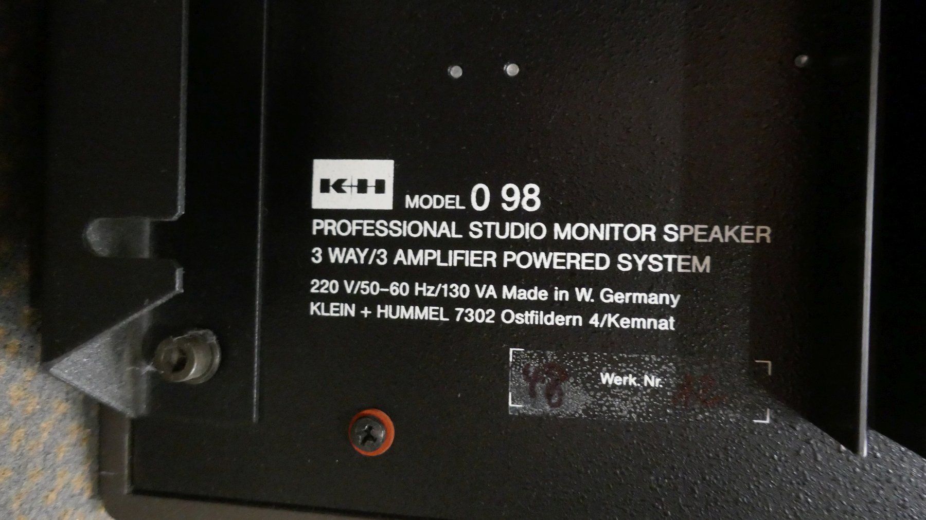 Casse acustiche: Klein und Hummel o98 - 3 Weg Studiomonitore – Usato da Wenslingen venduto da FairlightCMI 7