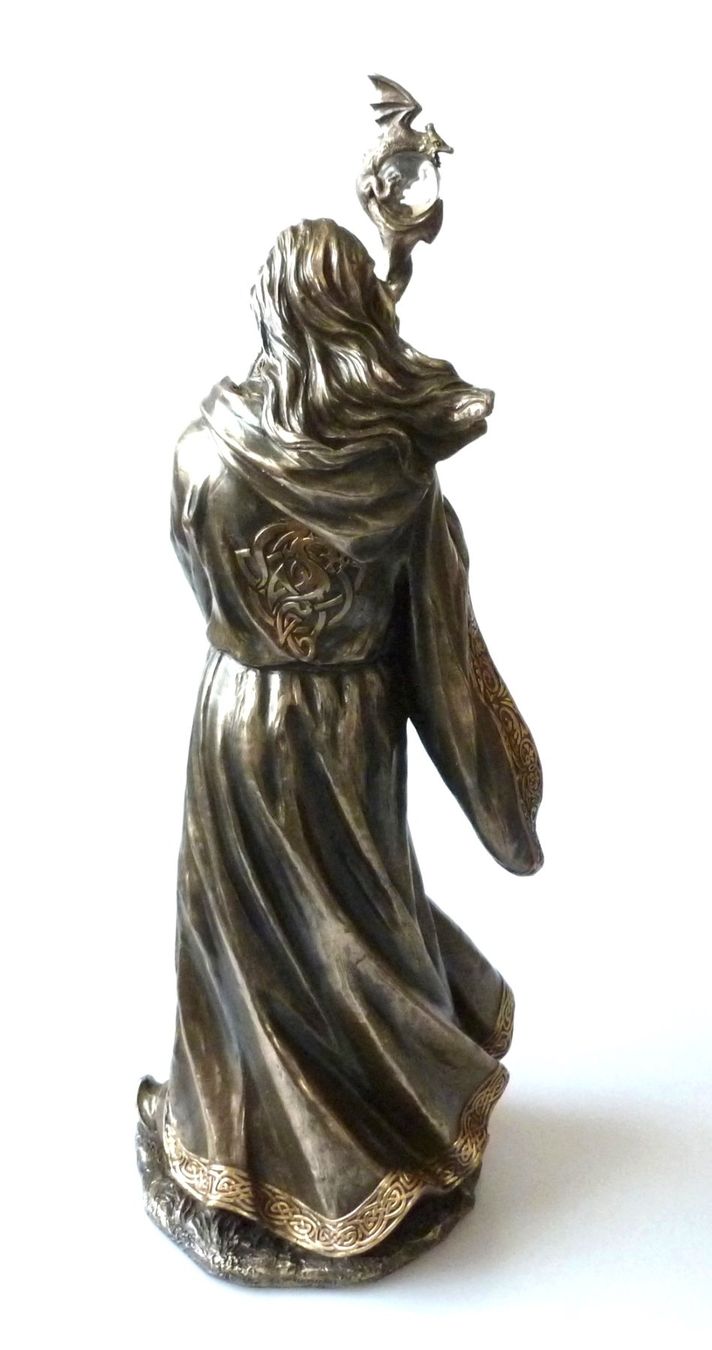 Figuren: Merlin - Kunstharz-Statue mit Kristallkugel – Neu und originalverpackt aus Mauren von Yeelen 7