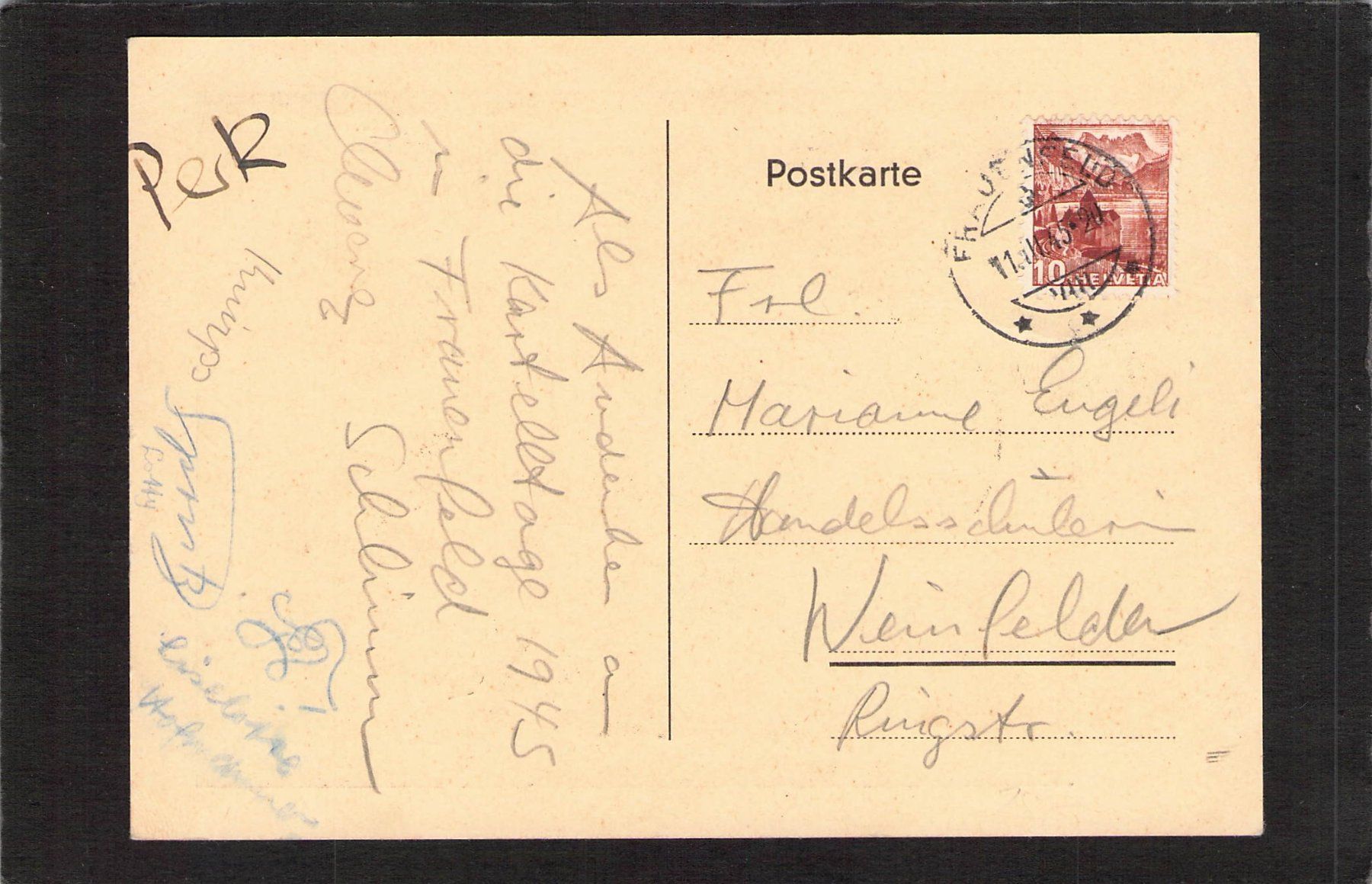 Cartoline postali: Studentene : Aargau 1945 – Usato da Reichenburg venduto da ibiza18 1