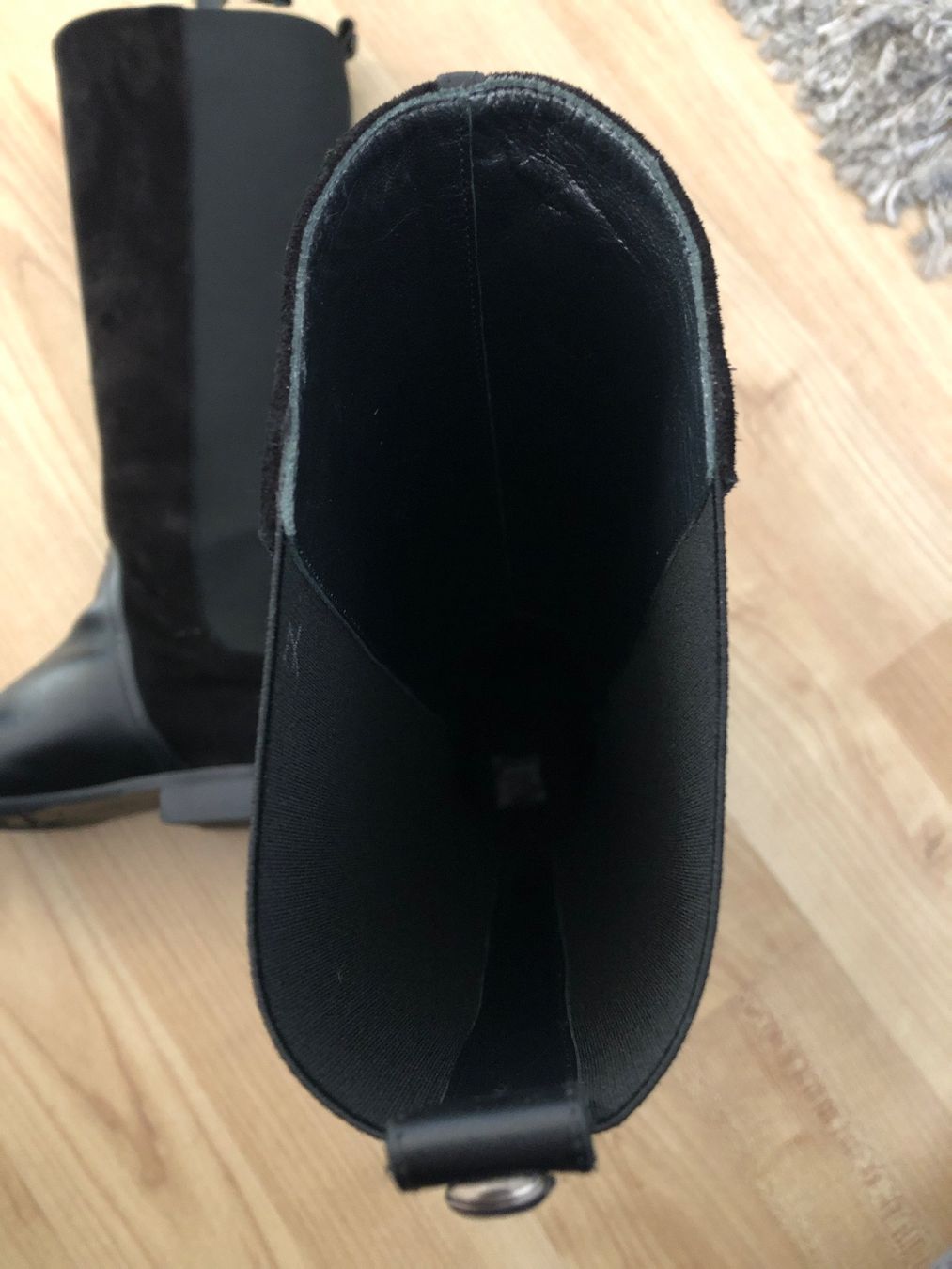 Navyboot Scarpe da donna: Schwarze Leder-Wildleder Stiefel Gr. 37 – Nuovo (secondo la descrizione) da Arlesheim venduto da leyRum4.5 2