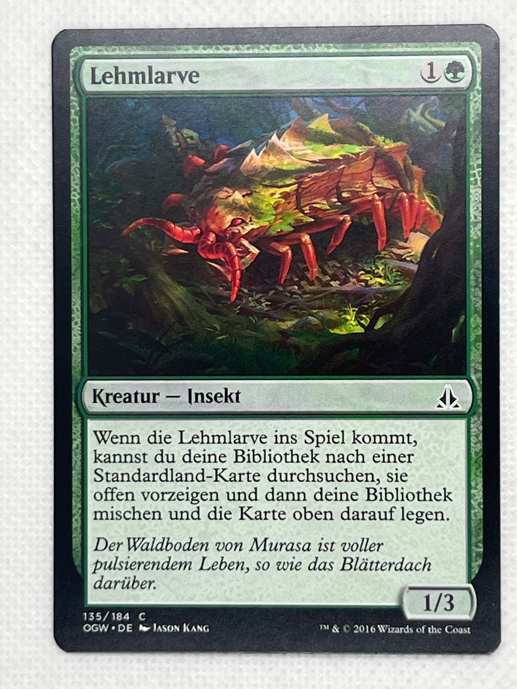 Magic The Gathering Sammelbilder & Trading cards: MTG Lehmlarve OGW 135 Deutsch Common – Gebraucht aus Hinterkappelen von Kim1992