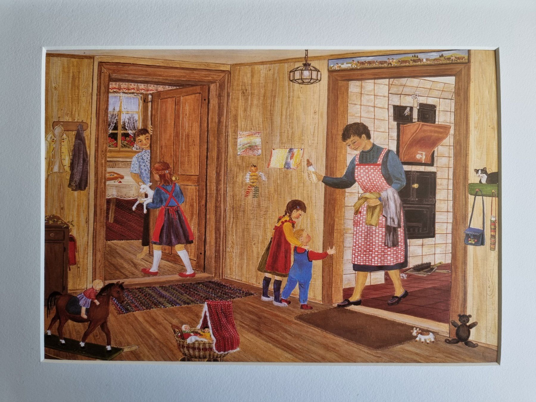 Foto & Immagini: FLÖCKLI DAS GEISSLEIN BILD VON LILLY LANGENEGGER – Usato da Gersau venduto da grafik-kunst 1
