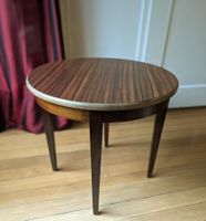Mid Century Table d'appoint ronde style scandinave