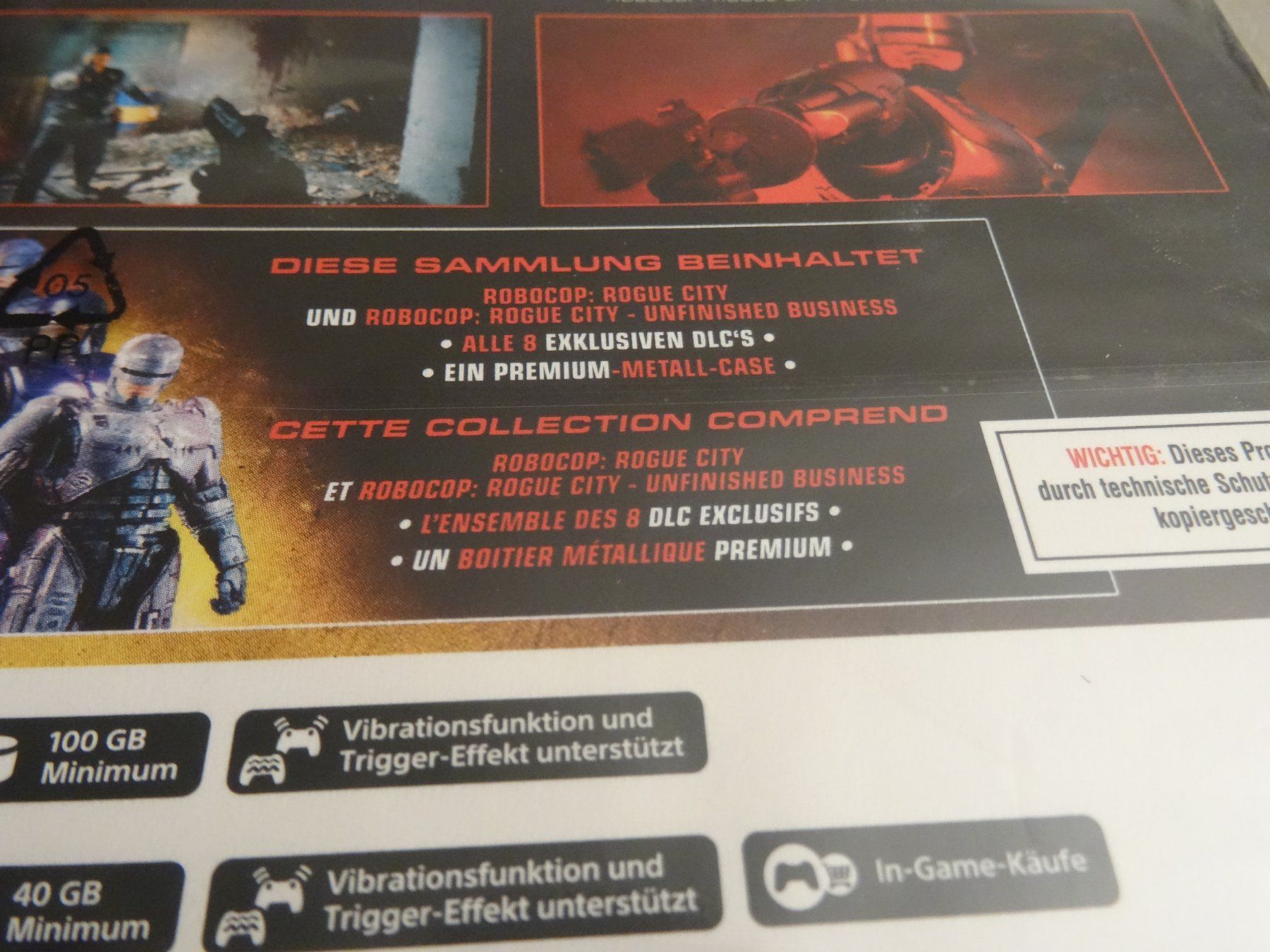 Sony Giochi: PS5 Robocop Rogue City Collection - NEU & OVP – Nuovo e nell'imballaggio originale da Olten venduto da Disc-Ausverkauf 2