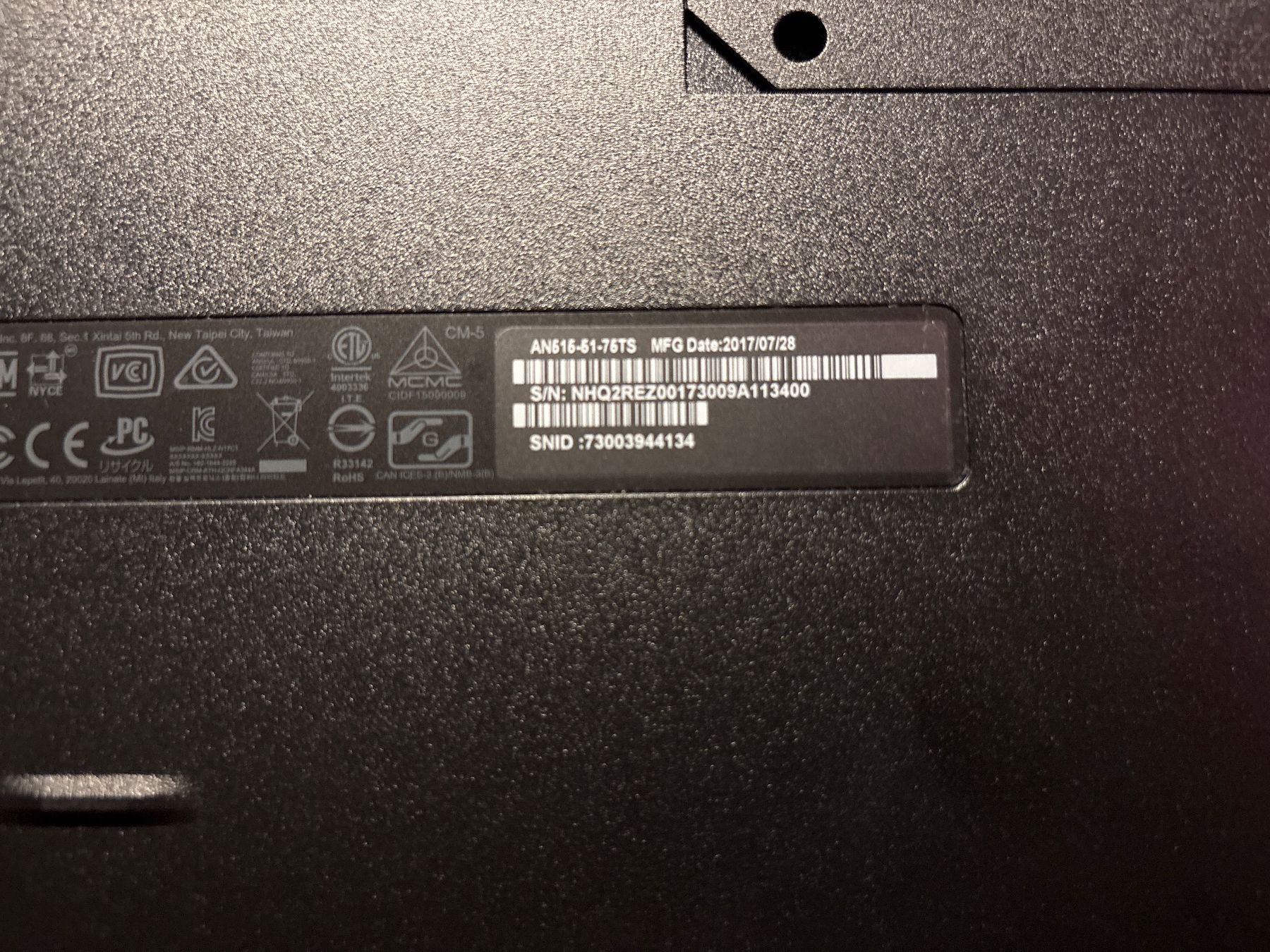 Acer Notebook: Acer Nitro 5 Full HD 1080 – Usato da Thun venduto da 6796 4