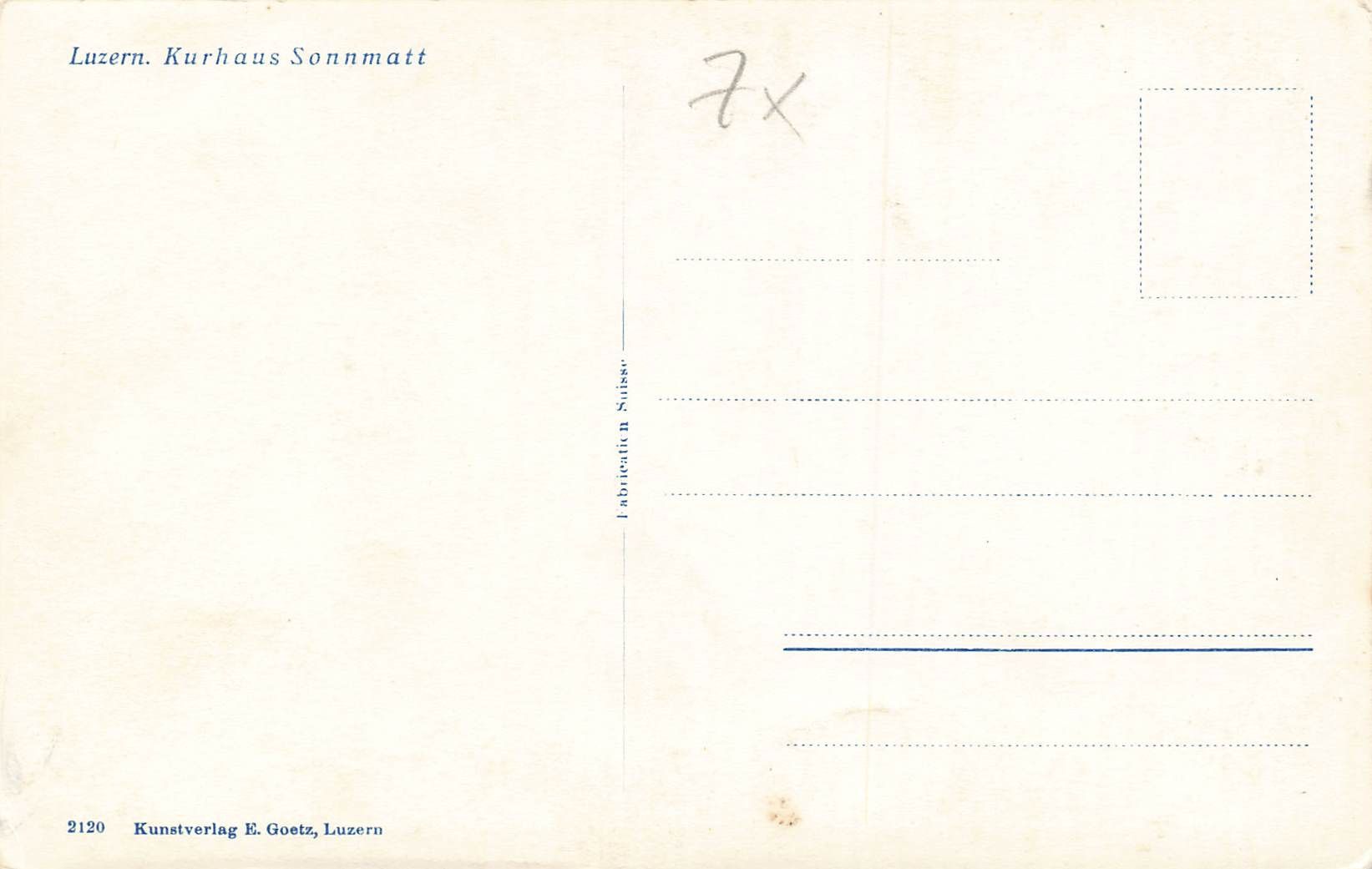Cartoline postali: Luzern – Usato da Biasca venduto da Blenio71 1