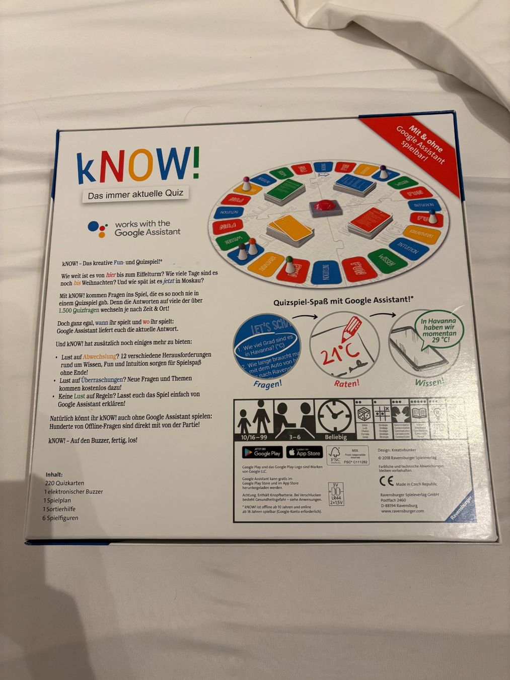 Ravensburger Giochi: kNOW, das immer aktuelle Quiz – Usato da Ebikon venduto da Vientos 1