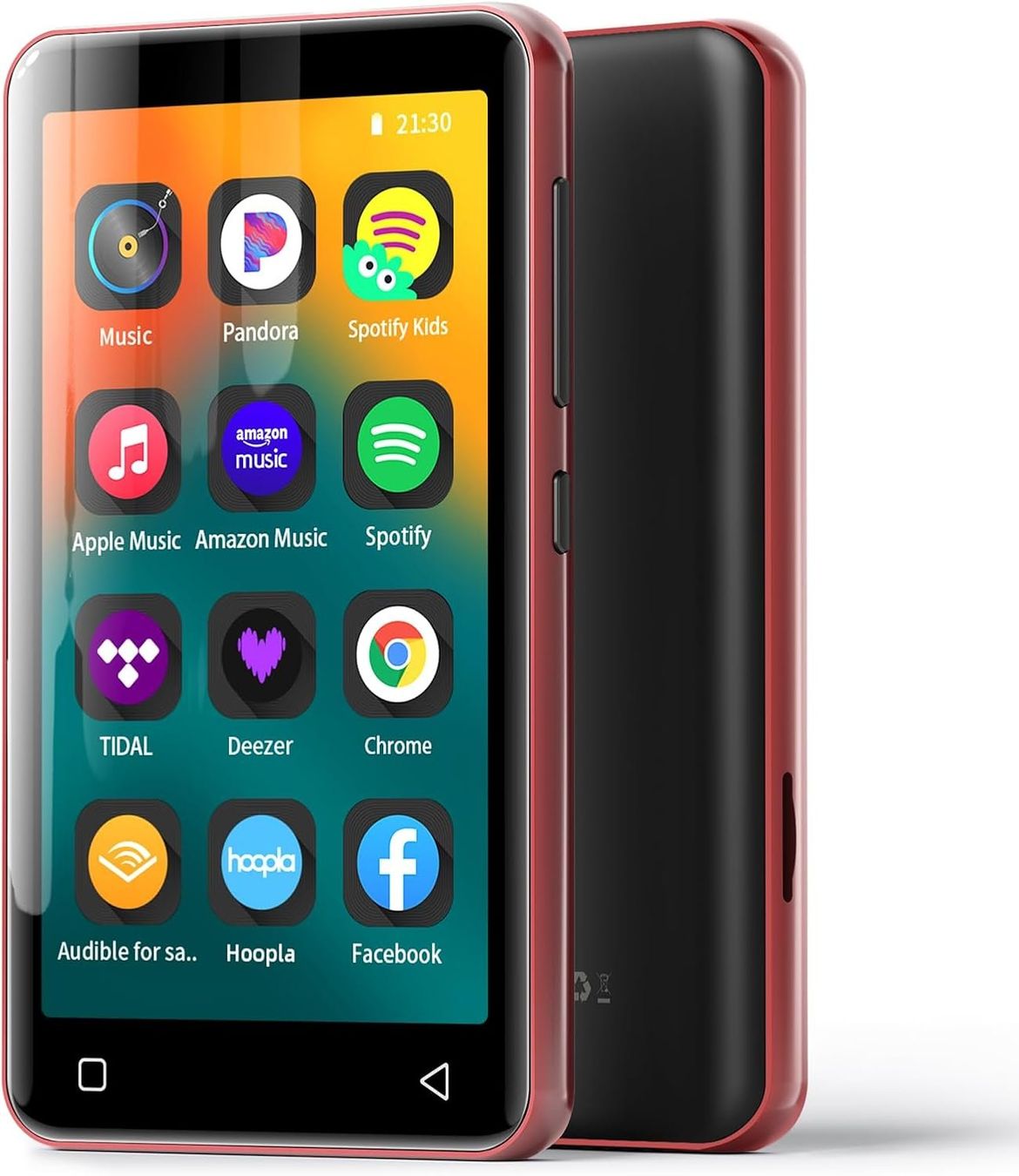 Lecteur media portable: MP3-Player 4" Touchscreen Bluetooth WLAN Schwarz-Rot – Neuf avec emballage d'origine à Schaffhausen par smarastore