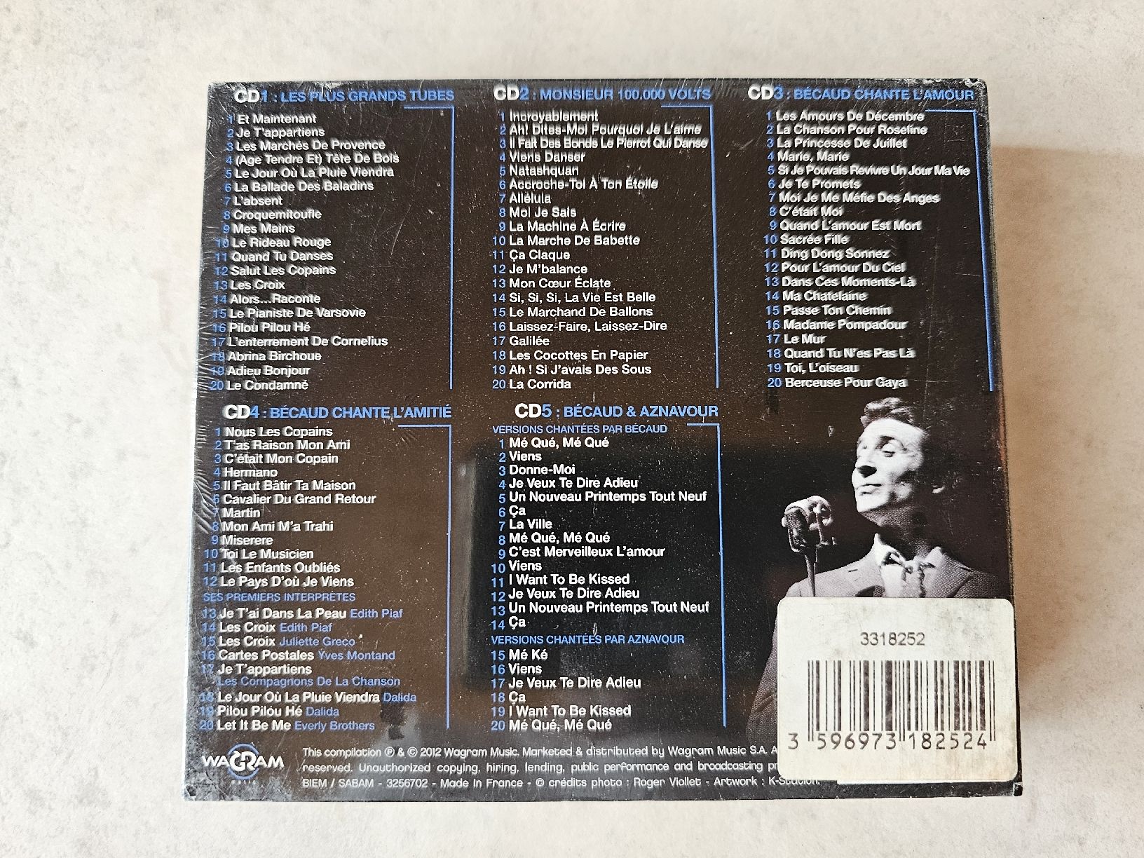 CD: Gilbert Bécaud - Les 100 Chansons / 5 CD Box Fabrikneu – Nuovo e nell'imballaggio originale da Schneisingen venduto da backstore24 1