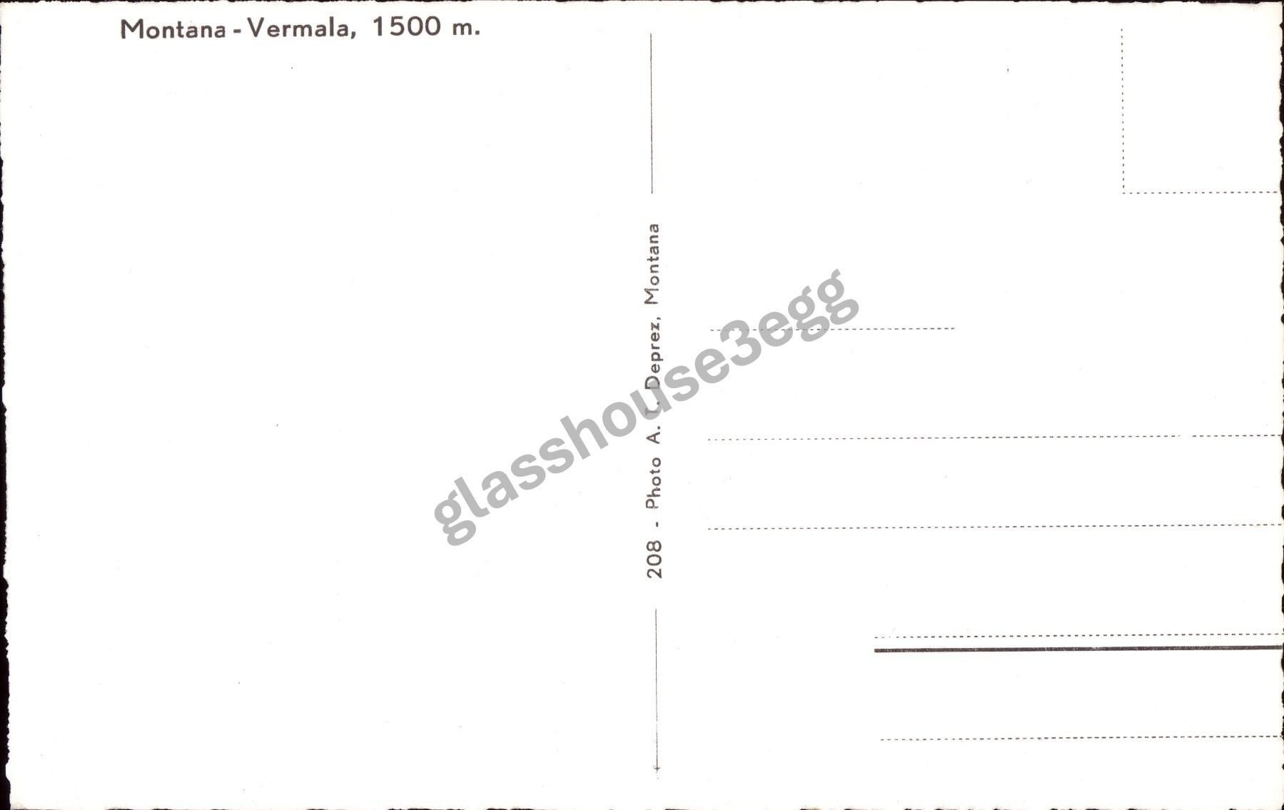 Ansichtskarten: AK Montana - Vermala, 1500 m. – Gebraucht aus Eggersriet von glasshouse3egg 1