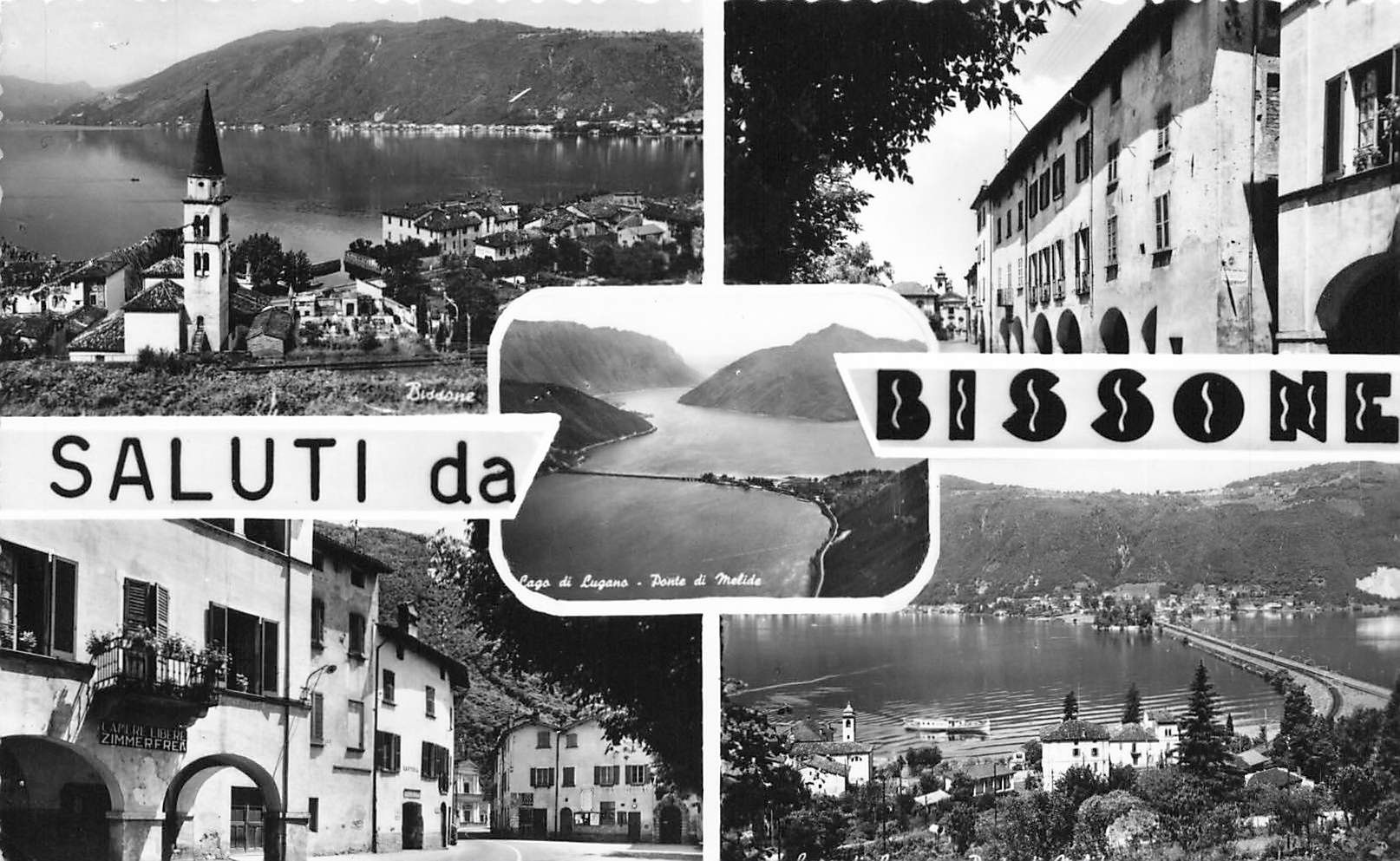 Cartoline postali: Saluti da Bissone – Usato da Biasca venduto da Blenio71