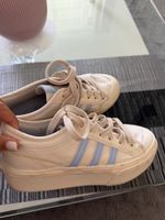 Adidas Nizza Platform Sneaker beige hellblau Grösse 38