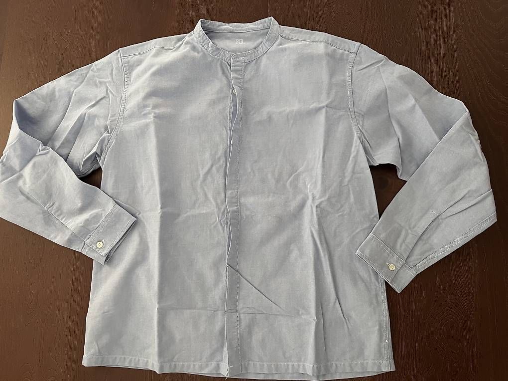 Camicie: Hellblaues Muji Hemd mit Mao Kragen – Usato da Zürich venduto da joe_zh8048