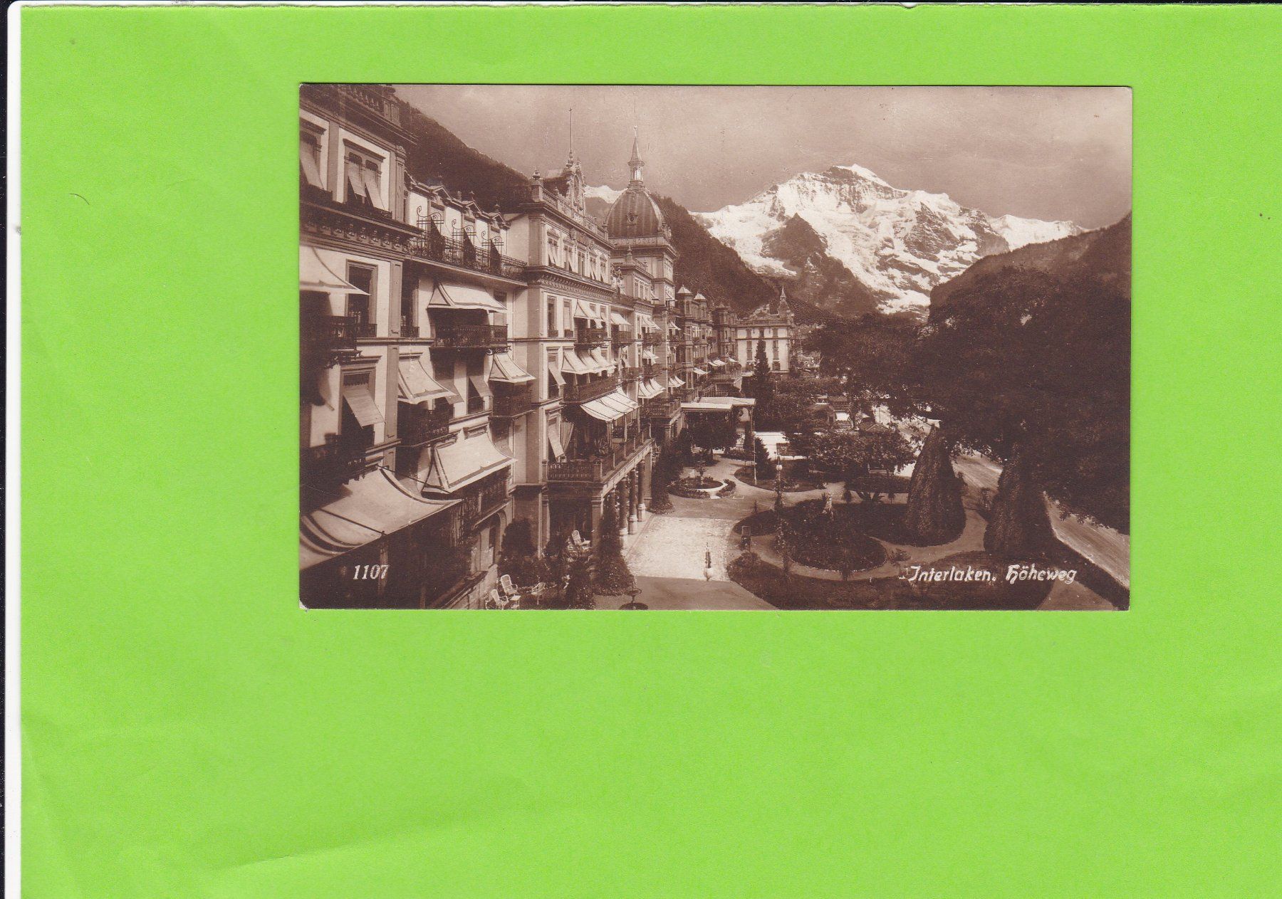 Cartoline postali: Interlaken, Höheweg – Usato da St. Peterzell venduto da neckertal