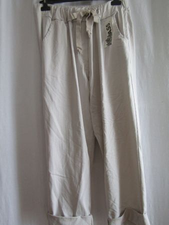 Gr. 48/56, Stretch-Hose Sanftbeige von LaBass mit  Taschen
