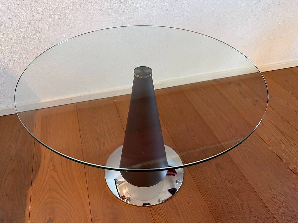 Tavoli: Glastisch rund, 60cm Durchmesser, 44cm hoch – Usato da Buchs ZH venduto da Philipp2713 1