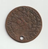 1764 JOSEPHUS X Reis Portugal Antike Münze aus Kupfer