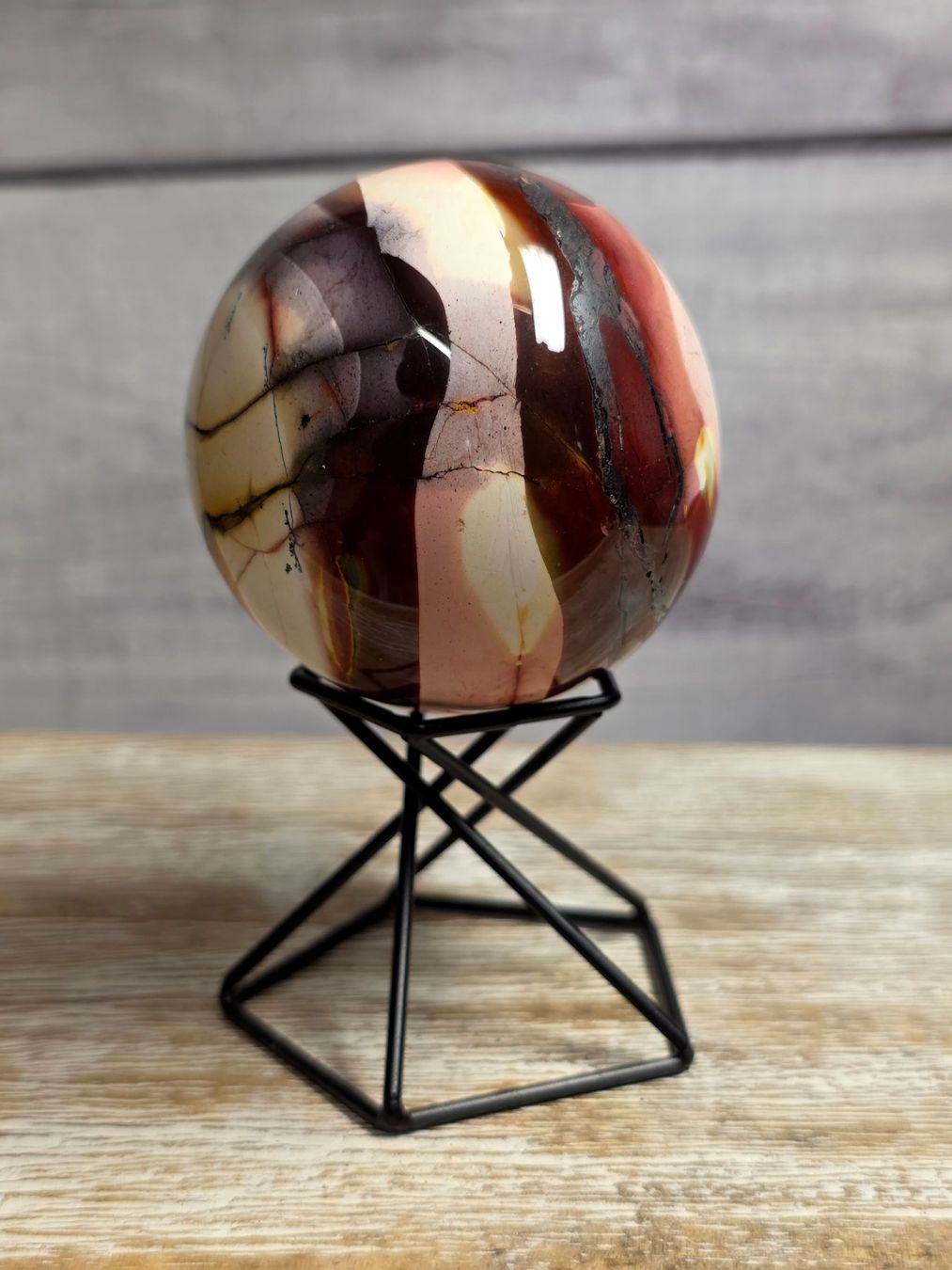 Minerali & Pietre curative: Mookait Jaspis Kugel B 58mm 246g – Nuovo e nell'imballaggio originale da Matzingen venduto da Shay_Crystalz 1