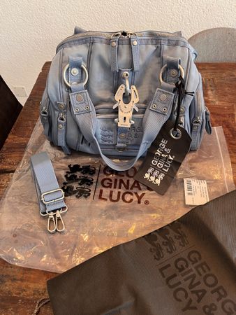 Sac à main George Gina Lucy Morpha, bleu, très bon état