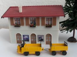 Wiking E Karre mit Anhänger für Bahnsteig