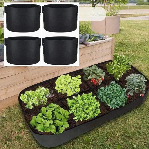 Box contenitori: Große Garten Pflanzenbeet mit 4x Pflanztaschen – Nuovo e nell'imballaggio originale da Amriswil venduto da Ravinvida