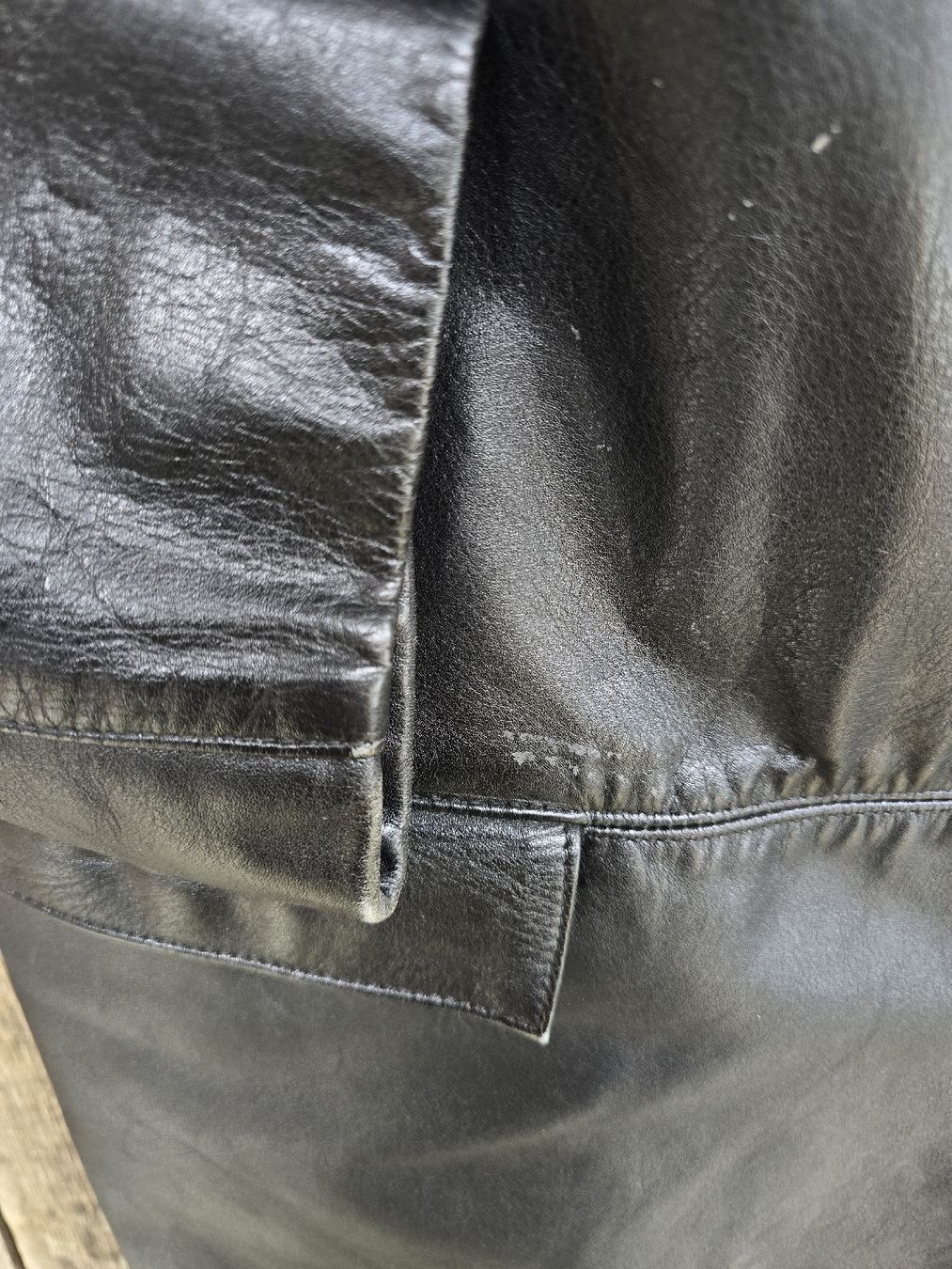 Cappotti: Black Leather trench coat, vintage – Usato da Moutier venduto da nadia.manadmabad 3