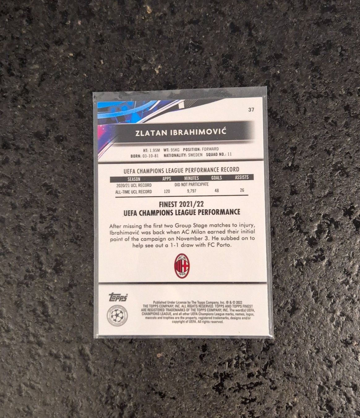 Topps Carte collezionabili: Zlatan Ibrahimovic - AC Milan - Topps – Nuovo (secondo la descrizione) da Burg AG venduto da Danoe 1