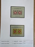 2 Zierblöcke NABA Basel 1971; neu; Stadtpost BS+Rayon II