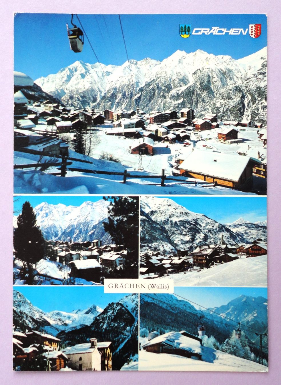 Cartoline postali: Grächen, 1620 m ü.M. – Usato da Fétigny venduto da Billy2miny