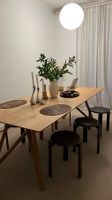 Esstisch aus Eiche, Massivholz, skandinavisches Design