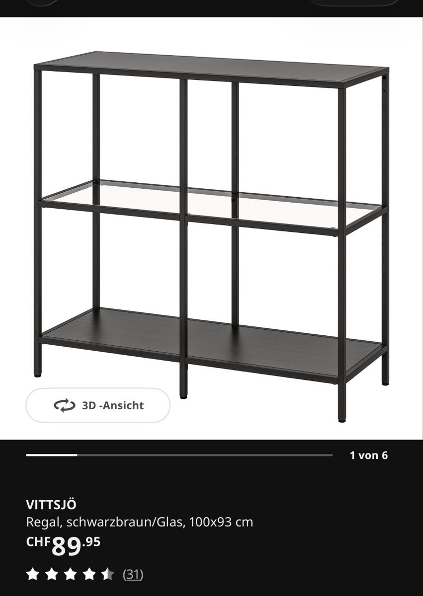 Scaffali: IKEA VITTSJÖ Regal – Usato da Binningen venduto da imasy