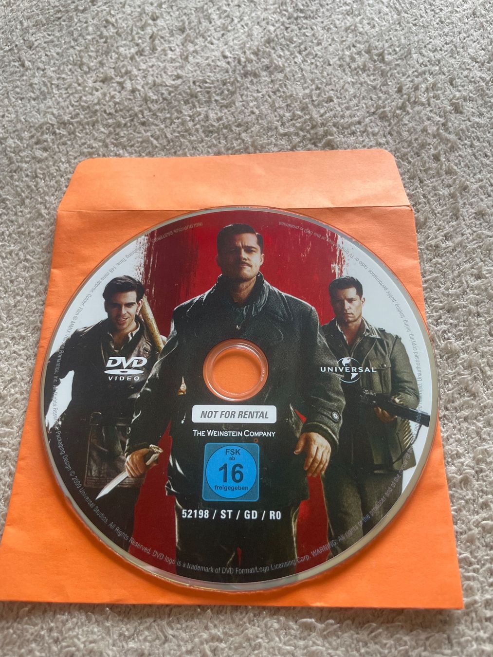 Alle DVDs: DVD Film - Inglourious Basterds – Gebraucht aus Niederwangen BE von m_s13