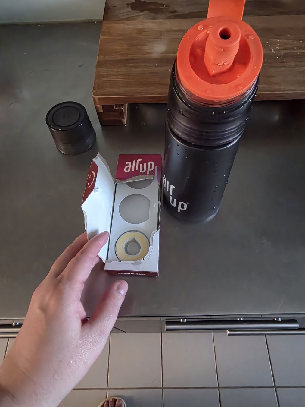 Air Up Borracce & Thermos: Air Up Trinkflasche schwarz mit 1 Pod – Usato da Brüttisellen venduto da Miralaurea 1
