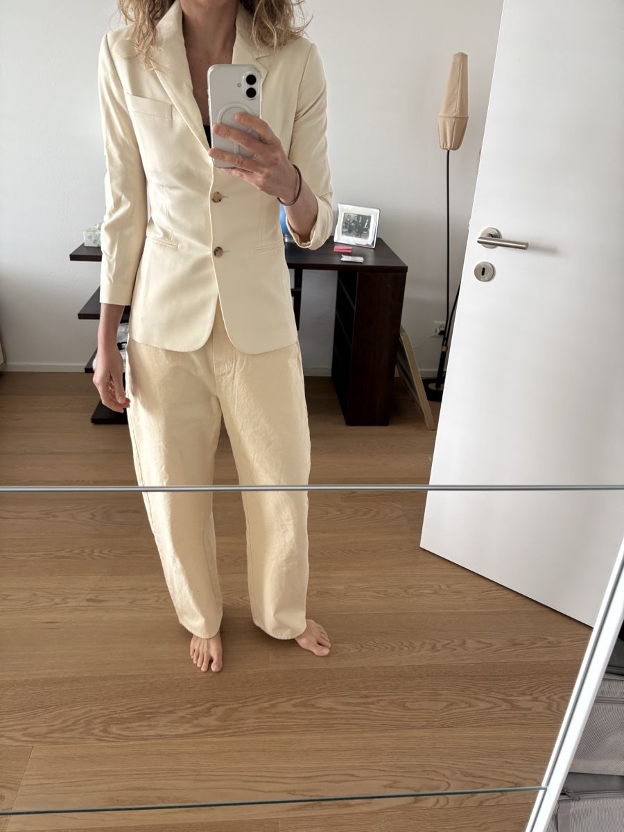 The Row Vestes: The Row blazer in cream  – D'occasion à St. Gallen par ott_f827 4