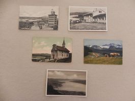 5 Karten Etzel Bez. Höfe Kanton Schwyz SZ von 1907 bis 1945
